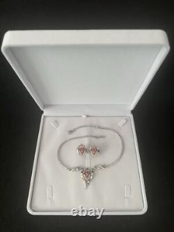 TRIFARI Flirtation Trifanium Alfred Philippe Rose' Earrings Necklace PAT PEND
