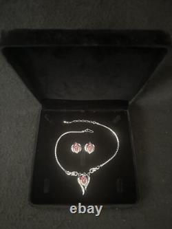 TRIFARI Flirtation Trifanium Alfred Philippe Rose' Earrings Necklace PAT PEND