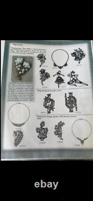 TRIFARI Flirtation Trifanium Alfred Philippe Rose' Earrings Necklace PAT PEND