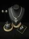TRIFARI Forbidden Fruit-Rhodium 1950 Set Baguettes A. Philippe Book PAT PEND