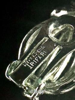 TRIFARI Forbidden Fruit-Rhodium 1950 Set Baguettes A. Philippe Book PAT PEND