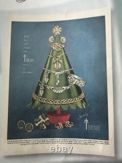TRIFARI Forbidden Fruit-Rhodium 1950 Set Baguettes A. Philippe Book PAT PEND