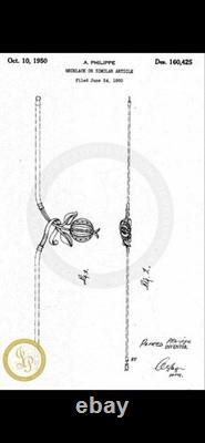 TRIFARI Forbidden Fruit-Rhodium 1950 Set Baguettes A. Philippe Book PAT PEND
