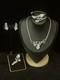 TRIFARI Gem of India Rhodium 1951 Set Teardrop Alfred Philippe Book withBox