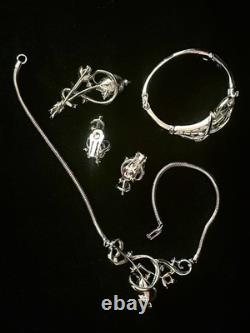 TRIFARI Gem of India Rhodium 1951 Set Teardrop Alfred Philippe Book withBox