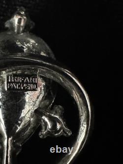 TRIFARI Gem of India Rhodium 1951 Set Teardrop Alfred Philippe Book withBox