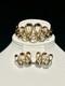TRIFARI Gold Ribbon 1953 Set Earrings Bracelet Pear Alfred Philippe PAT PEND