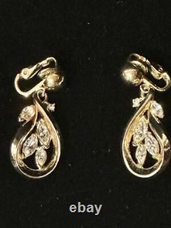 TRIFARI Gold-Tone Navette Set Alfred Philippe Earrings Bracelet Necklace