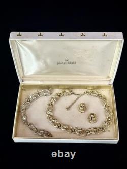 TRIFARI Golden Bellflowers Set Tulips Alfred Philippe withBox
