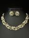 TRIFARI Golden Bellflowers Set Tulips Earrings Necklace Alfred Philippe