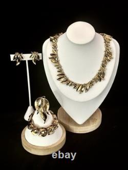 TRIFARI Golden Flame Set 1951 Gold-Trifanium Alfred Philippe Book