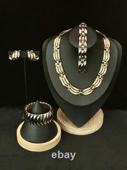 TRIFARI Golden Gate 1955 Set Waves Open-Work Alfred Philippe withBox PAT PEND
