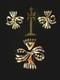 TRIFARI Golden Ribbon Baguette Set 1950 Diamant&eacute; Alfred Philippe PAT PEND withBox