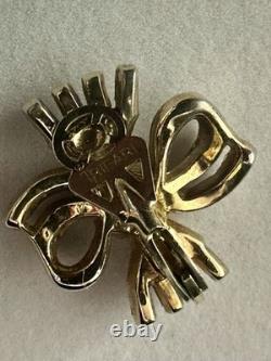 TRIFARI Golden Ribbon Baguette Set 1950 Diamanté Alfred Philippe PAT PEND withBox