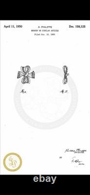 TRIFARI Golden Ribbon Baguette Set 1950 Diamanté Alfred Philippe PAT PEND withBox