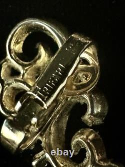 TRIFARI Golden Scroll Set 1953 Alfred Philippe Earrings Bracelet Necklace Crown