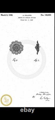 TRIFARI Goldenlace Daisy 1947 Earrings Brooch Crystal Gold Alfred Philippe