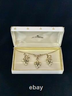 TRIFARI Grapes Set 1950 Jonquil Trifanium Alfred Philippe PAT PEND withBox