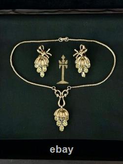 TRIFARI Grapes Set 1950 Jonquil Trifanium Alfred Philippe PAT PEND withBox