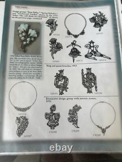 TRIFARI HALO Blue Alfred Philippe Navette Marquise Princess Silver Book