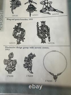 TRIFARI HALO Blue Alfred Philippe Navette Marquise Princess Silver Book