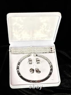 TRIFARI Honeycomb Set Silver-Trifanium Tessellated Alfred Philippe PAT PEND