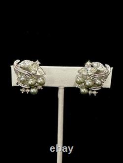 TRIFARI Horn of Plenty 1953 Set Alfred Philippe Marquise Gray Pearls PAT PEND