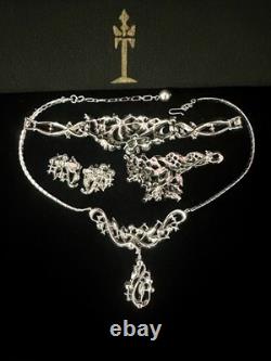 TRIFARI Horn of Plenty 1953 Set Alfred Philippe Marquise Gray Pearls PAT PEND