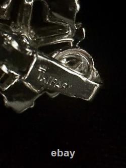 TRIFARI Invisibility Princess Dual-Stacked Rhinestones Rhodium A. Philippe