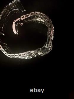 TRIFARI Invisibility Princess Dual-Stacked Rhinestones Rhodium A. Philippe