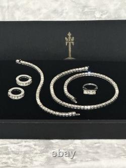 TRIFARI Invisibility Princess Parure Crystal Rhodium Alfred Philippe withBox