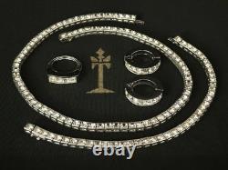 TRIFARI Invisibility Princess Parure Crystal Rhodium Alfred Philippe withBox