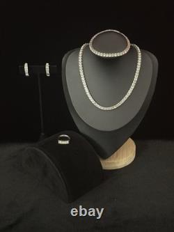 TRIFARI Invisibility Princess Parure Crystal Rhodium Alfred Philippe withBox