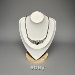TRIFARI Jeweled Symphony Necklace 1950 Crystal Rhodium PAT PEND Imperfect TRIFARI Jeweled Symphony Necklace 1950 Crystal Rhodium PAT PEND Imperfect