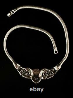 TRIFARI Jeweled Symphony Necklace 1950 Crystal Rhodium PAT PEND Imperfect