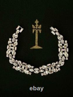 TRIFARI L'Opera 1953 Bracelet Rhodium Diamanté Alfred Philippe Crown