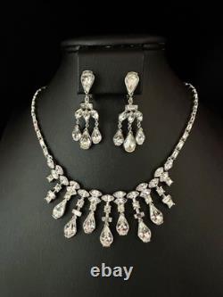 TRIFARI L'Opera RARE Set Diamanté Alfred Philippe Trifanium Earrings Necklace