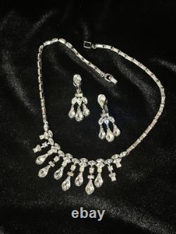 TRIFARI L'Opera RARE Set Diamanté Alfred Philippe Trifanium Earrings Necklace