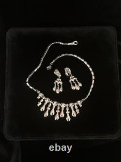 TRIFARI L'Opera RARE Set Diamanté Alfred Philippe Trifanium Earrings Necklace