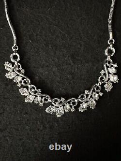 TRIFARI Lozenge SILVER Alfred Philippe Diamond Earrings Bracelet Necklace Set