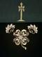 TRIFARI Lucky Clover Book Alfred Philippe Gold-Trifanium Rhinestones PAT PEND