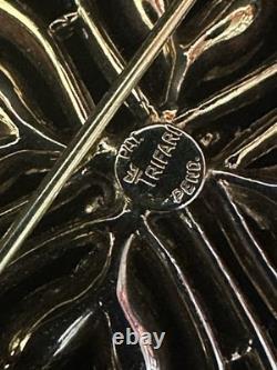 TRIFARI Lucky Clover Book Alfred Philippe Gold-Trifanium Rhinestones PAT PEND