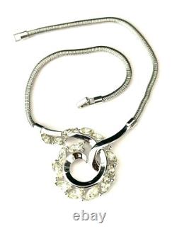 TRIFARI Lucky Clover Book Alfred Philippe Rhodium Rhinestones PAT PEND withBox