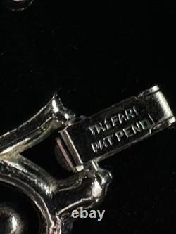 TRIFARI Lucky Clover Book Alfred Philippe Rhodium Rhinestones PAT PEND withBox