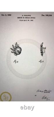 TRIFARI Lucky Clover Book Alfred Philippe Rhodium Rhinestones PAT PEND withBox