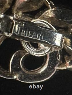 TRIFARI Lucky Clover Book-Set 1950 Alfred Philippe Gold-Trifanium PAT PEND