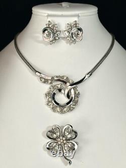 TRIFARI Lucky Clover Book-Set Alfred Philippe Silver-Trifanium PAT PEND