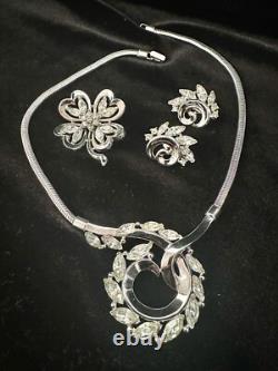 TRIFARI Lucky Clover Book-Set Alfred Philippe Silver-Trifanium PAT PEND