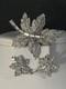 TRIFARI Maple Leaf Set Alfred Philippe Earrings Brooch Silver-Trifanium Book