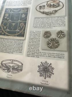 TRIFARI Maple Leaf Set Alfred Philippe Earrings Brooch Silver-Trifanium Book